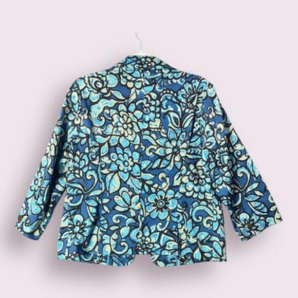 Vintage Parisian Signature Floral Blazer Size 10‎ - Picture 5 of 9